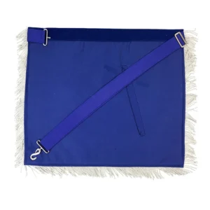 Past Master Blue Lodge California Regulation Apron - Gold & Silver