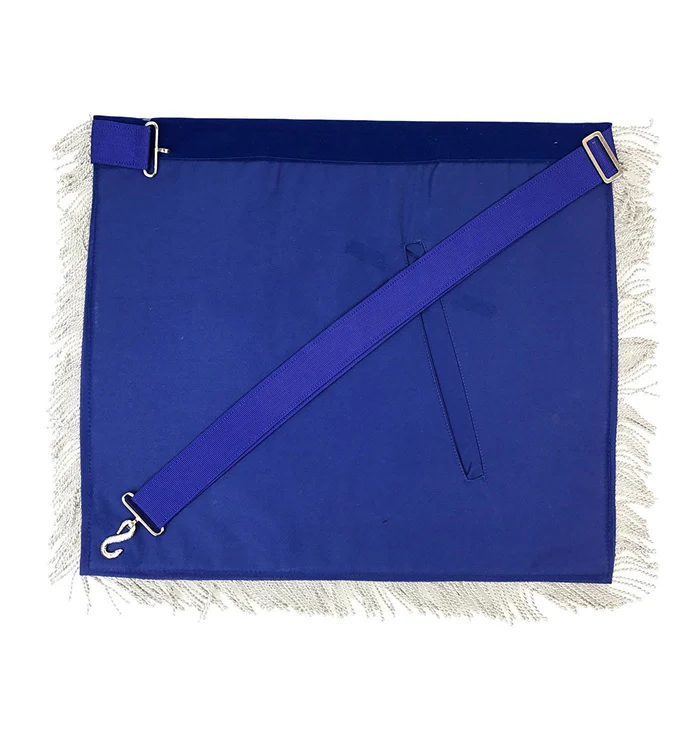 Past Master Blue Lodge California Regulation Apron – Gold & Silver