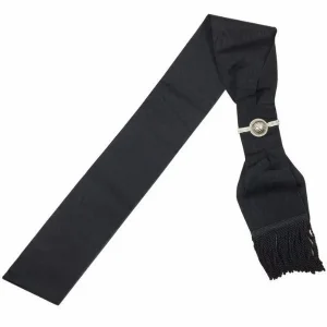 Provincial Officers Knights Templar English Regulation Sash - Black Moire