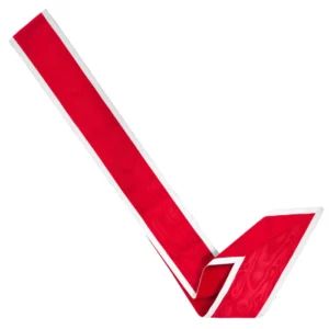 Grand Tiler of Solomon Sash - Red Ribbon with Gray Borders 5 Grand Tiler of Solomon AMD Sash - Red Ribbon with Gray Borders