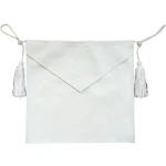 Entered Apprentice Blue Lodge Apron - White Leather Cord Tassels