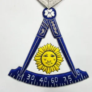 Past Master Blue Lodge California Regulation Apron - Silk Threaded