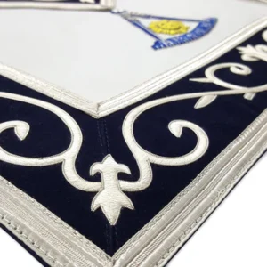 Past Master Blue Lodge California Regulation Apron - Silk Threaded