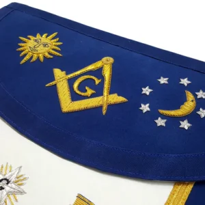 Master Mason Blue Lodge Apron - Altar, Sun, Moon & Pillars 6 Master Mason Blue Lodge Apron - Altar, Sun, Moon & Pillars