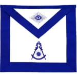 Past Master Apron | Royal Blue Embroidered Masonic Apron