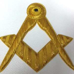 Master Mason Blue Lodge Apron - Red Velvet with Golden Bullion and Wire 11 Master Mason Blue Lodge Apron - Red Velvet with Golden Bullion and Wire