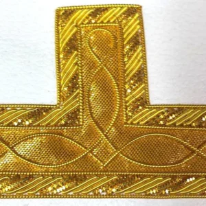 Master Mason Blue Lodge Apron - Red Velvet with Golden Bullion and Wire 14 Master Mason Blue Lodge Apron - Red Velvet with Golden Bullion and Wire