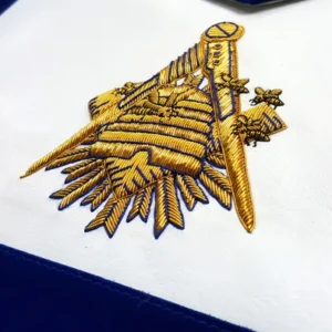 Master Mason Blue Lodge Apron - Hand Embroidery