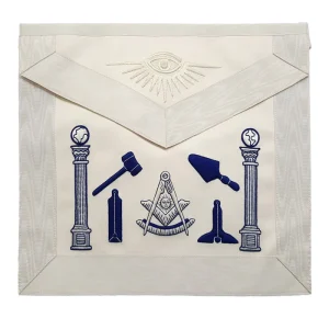 Past Master Blue Lodge Apron - Hand Embroidered