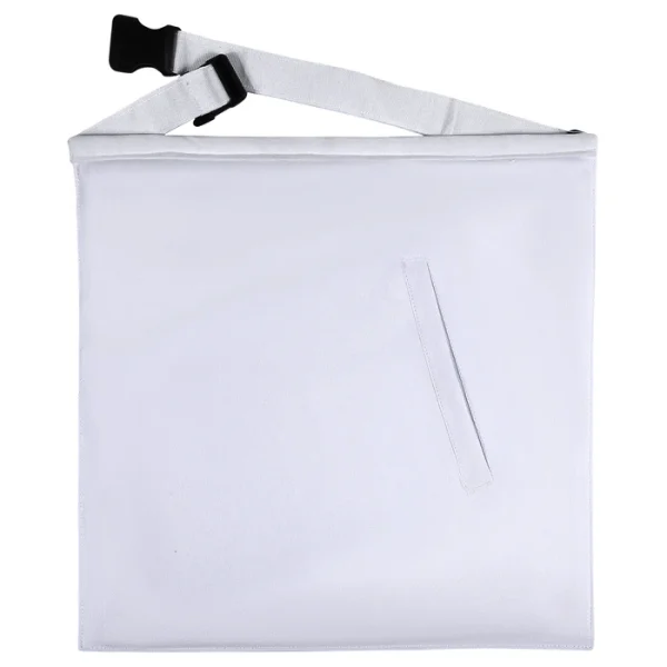 Grand Past Master Blue Lodge Apron - White Velvet Hand Threaded Silk