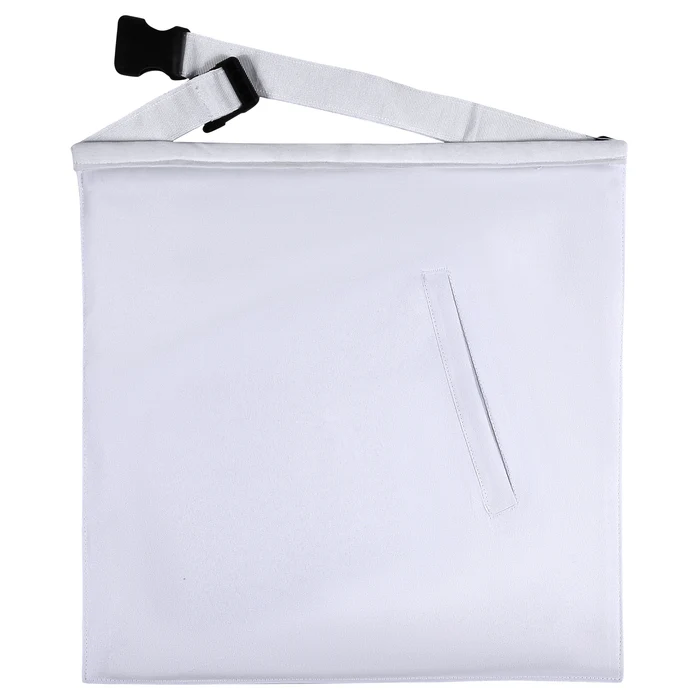 Grand Past Master Blue Lodge Apron – White Velvet Hand Threaded Silk