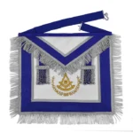 Past Master Blue Lodge California Regulation Apron | Royal Blue & Gold