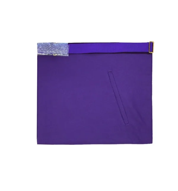 Master Mason Blue Lodge Aprons - Purple Gold Hand Embroidery