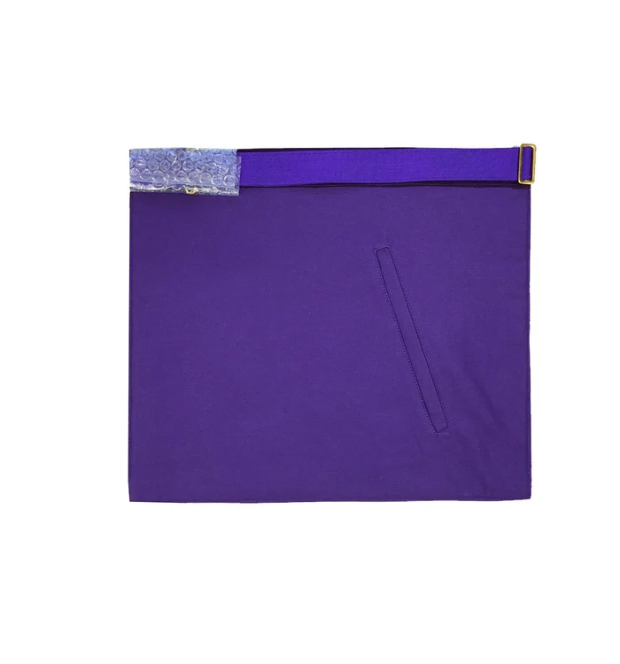 Master Mason Blue Lodge Aprons – Purple Gold Hand Embroidery