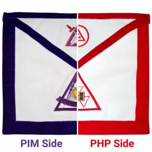 Past High Priest & Past Illustrious Master & Royal Arch Chapter & Council Apron - Reversible