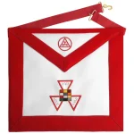 Past High Priest Royal Arch Chapter Apron - Red Velvet Triple Tau