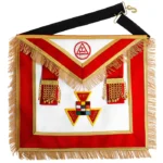 Past High Priest Royal Arch Apron - Red Velvet with Fringe Tassels