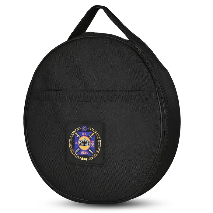 Knights Templar Commandery Fatigue Cap Case – Black Patch with Purple & Gold Emblem