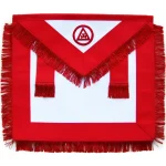 Royal Arch Chapter Apron - Red Triple Tau Fringe Tassels