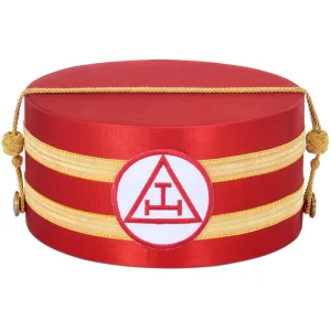 Royal Arch Chapter Crown Cap - Red & Gold