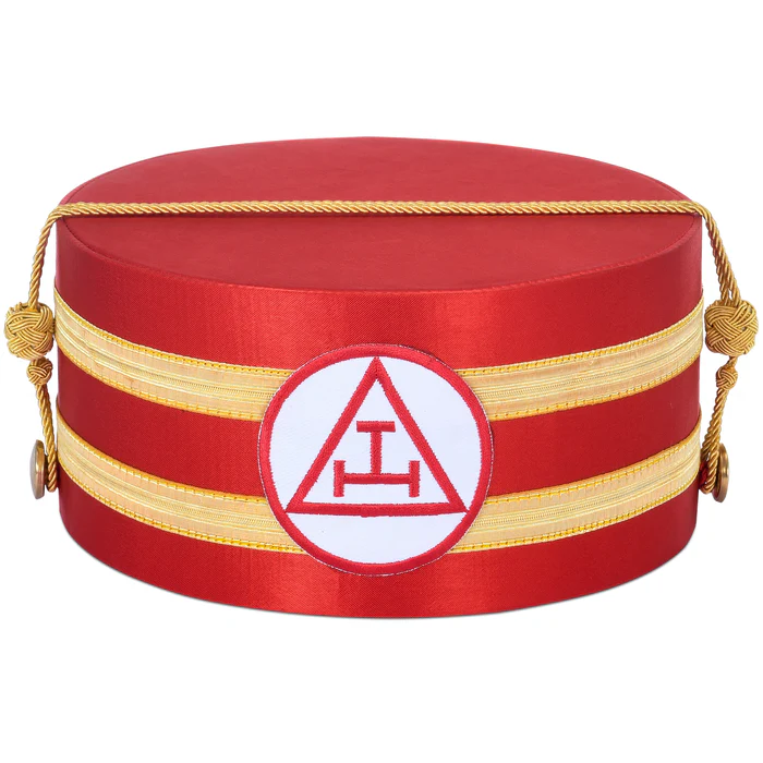 Royal Arch Chapter Crown Cap – Red & Gold