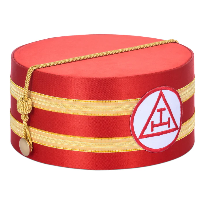 Royal Arch Chapter Crown Cap – Red & Gold