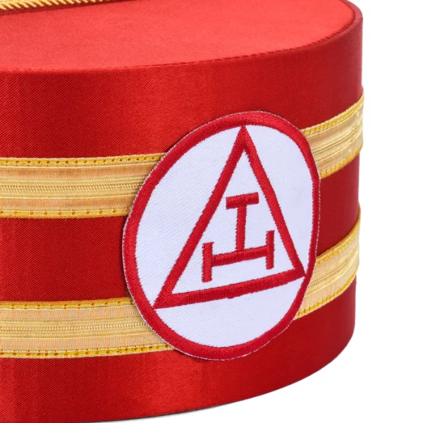 Royal Arch Chapter Crown Cap - Red & Gold