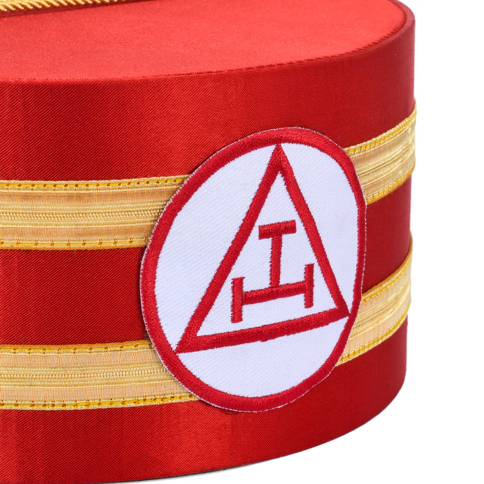 Royal Arch Chapter Crown Cap – Red & Gold