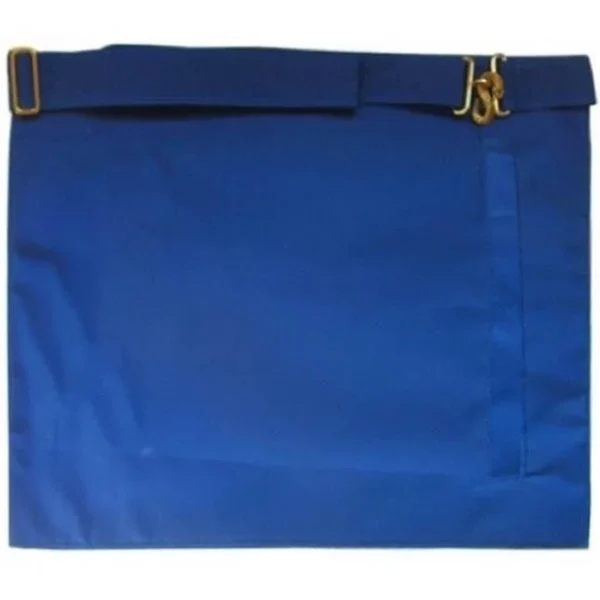 12th Degree Memphis Misraim French Regulation Apron - White & Royal Blue Moire 1 12th Degree Memphis Misraim French Regulation Apron - White & Royal Blue Moire