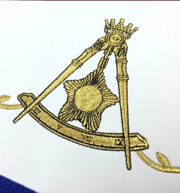 14th Degree Scottish Rite Apron - Blue Machine Embroidery 2 14th Degree Scottish Rite Apron - Blue Machine Embroidery