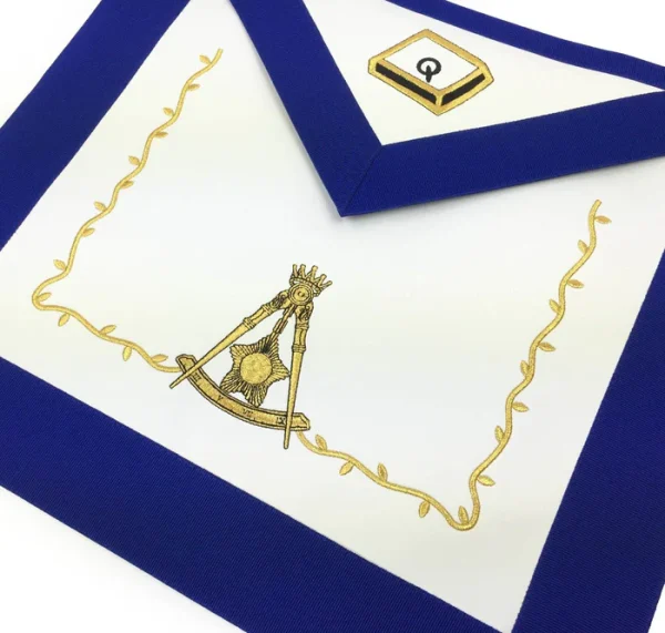 14th Degree Scottish Rite Apron - Blue Machine Embroidery 14th Degree Scottish Rite Apron - Blue Machine Embroidery