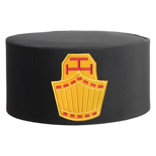 High Priest Royal Arch Chapter Crown Cap - Black with Gold Emblem