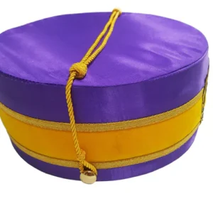 Council Crown Cap - Royal & Select Purple Hand Embroidery