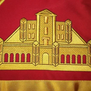 Home 72 16th Degree Scottish Rite Apron - Red with Gold Borders