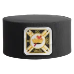 Knights Templar Commandery Crown Cap - Black Rayon IN HOC SIGNO VINCES
