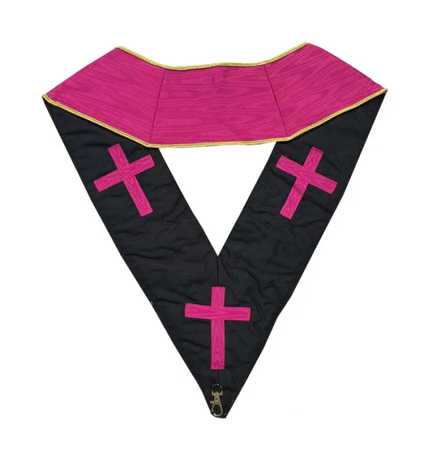 18th Degree Scottish Rite Collar - Pink Moire 2 18th Degree Scottish Rite Collar - Pink Moire