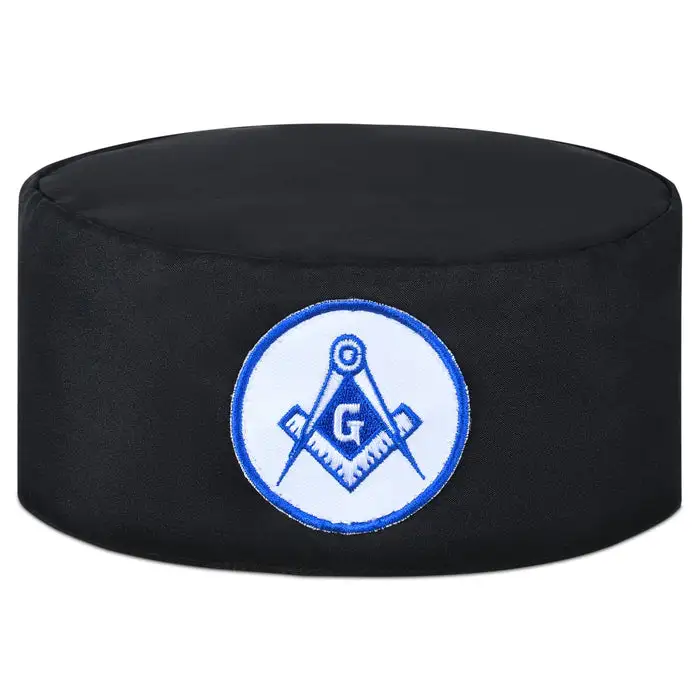 Master Mason Blue Lodge Crown Cap – White & Blue Emblem