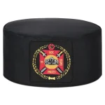 Knights Templar Commandery Crown Cap - Black Rayon Purple Gold Emblem Patch