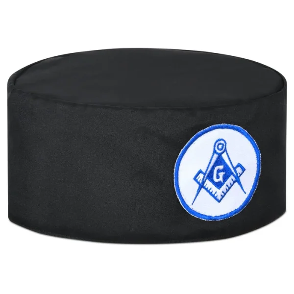 Master Mason Blue Lodge Crown Cap - White & Blue Emblem