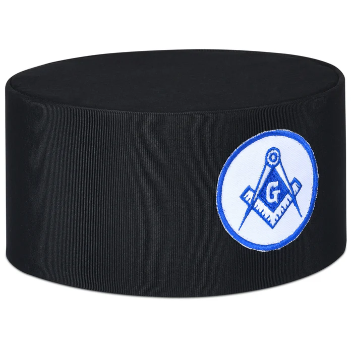 Master Mason Blue Lodge Crown Cap – White & Blue Emblem