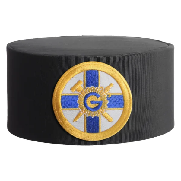 Eminent Prior Knights Of The York Cross Of Honour Crown Cap - White & Gold Patch With G