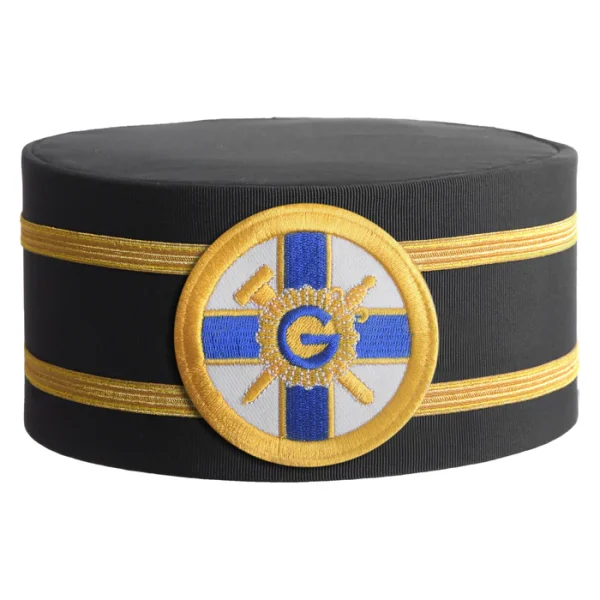 Eminent Prior Knights Of The York Cross Of Honour Crown Cap - Round Patch With Two Gold Braids