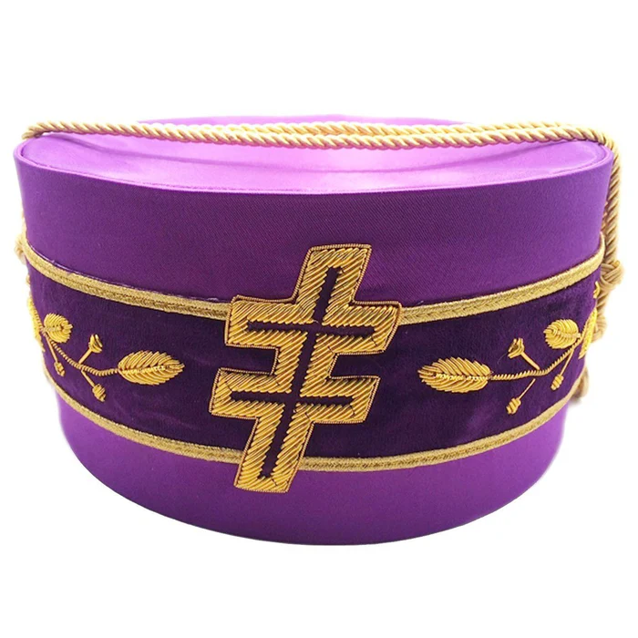 33rd Degree Scottish Rite Crown Cap – Purple Silk