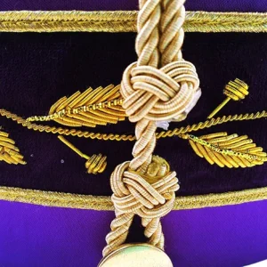 33rd Degree Scottish Rite Crown Cap - Purple Silk