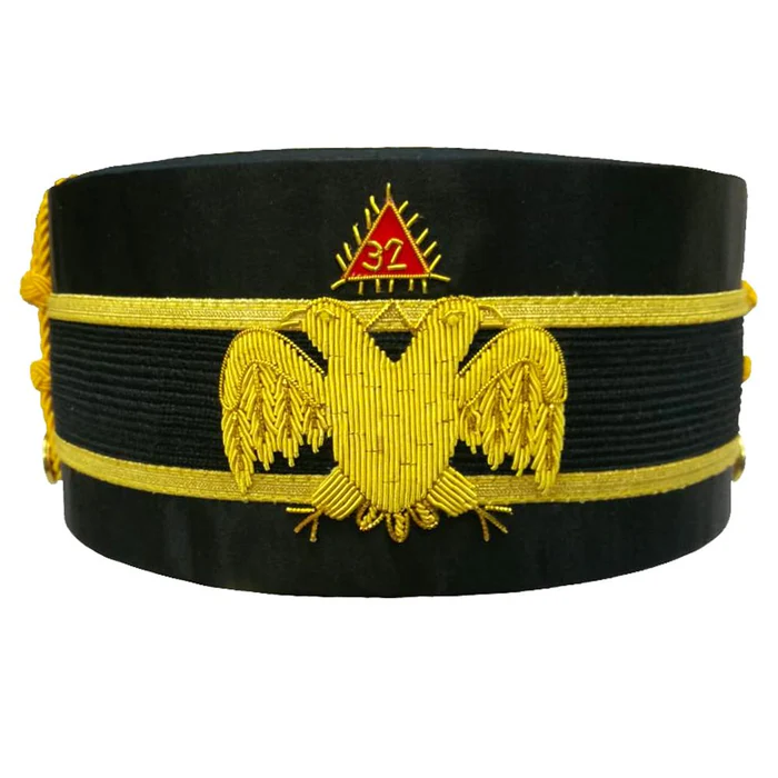 32nd Degree Scottish Rite Crown Cap – Double-Eagle Wings Down