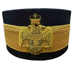 33rd Degree Scottish Rite Crown Cap - Wings Down Black