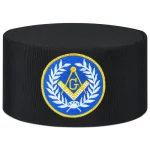 Master Mason Blue Lodge Crown Cap - Black with Blue Emblem