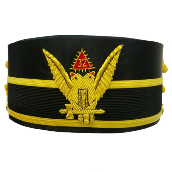 32nd Degree Scottish Rite Crown Cap - Wings Up Double-Headed Eagle