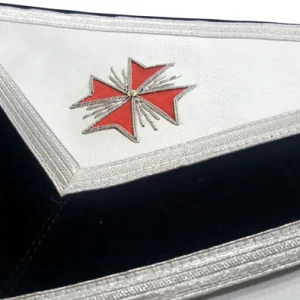30th Degree Scottish Rite Apron - White & Black