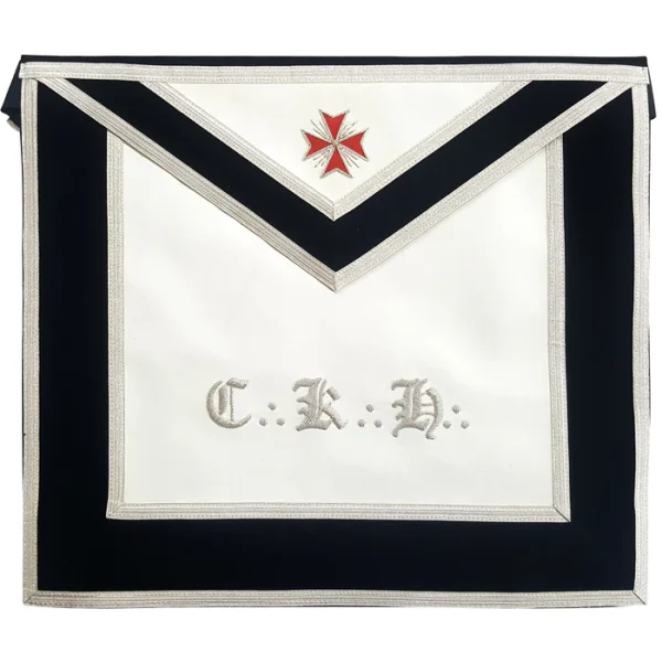 30th Degree Scottish Rite Apron - White & Black 30th Degree Scottish Rite Apron - White & Black